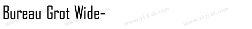 Bureau Grot Wide字体转换